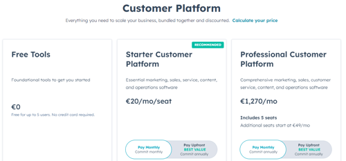HubSpot-price