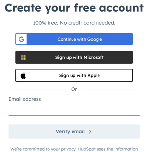 create your freeaccount